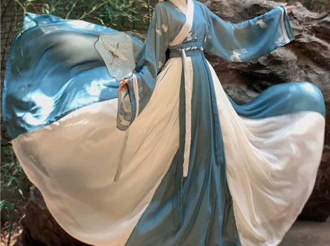 汉旭长安故里汉服女齐腰襦裙晋制交领三件套一...