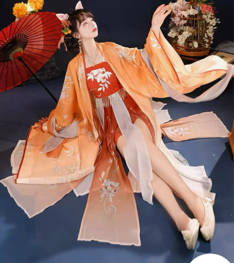 全新！包邮！劲合唐风诃子裙正品原创汉服女踏...