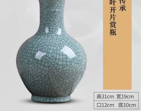 朋友送的就一个 景德镇陶瓷器花瓶摆件客厅插...