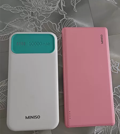 MINISO10000毫安充电宝2台，98...