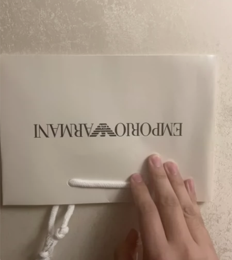 阿玛尼手表化妆品手提袋#EMPORIO A...