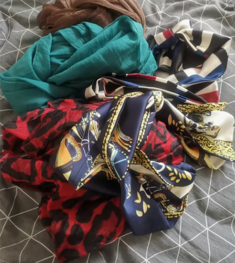 围巾5条，宽窄不一，打包价35包邮 售出不...