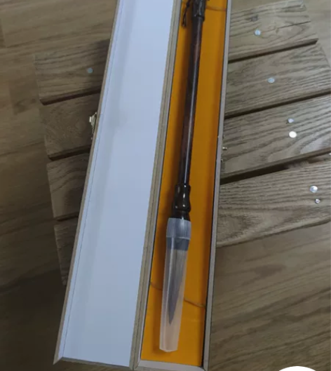 大红酸枝毛笔一支！！笔锋狼毫！！细节见图！...