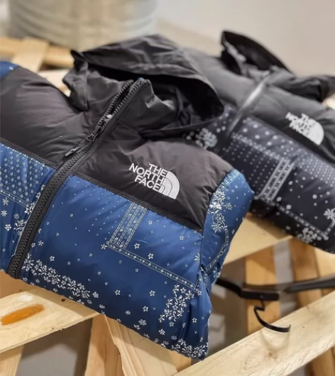 THE NORTH FACE 拼接腰果花N...