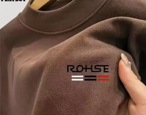 花花公子秋冬半高领德绒重磅300g加厚保暖...