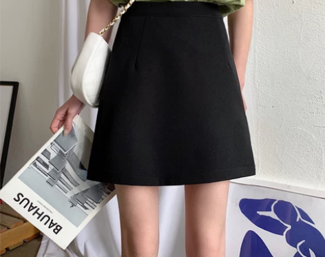 高腰包臀身裙黑色冬季A字裙女 感兴趣的话点...