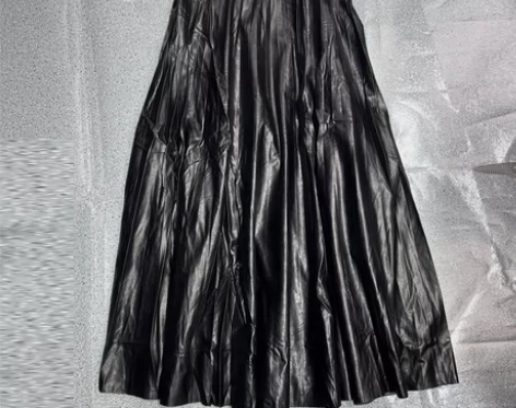 A字半身中长款高腰百褶裙 25～27腰围可...