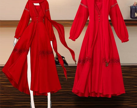 西藏旅游穿搭民族风女装沙漠裙子衣服青海湖拉...