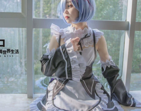 雷姆cos服 穿过一次cosplay 全套...