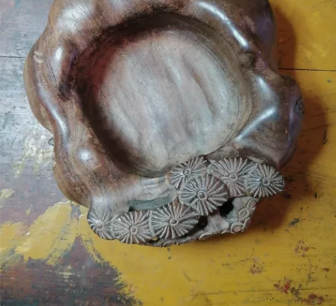 紫檀木雕，工艺佳，品相如图，喜欢留言。 感...