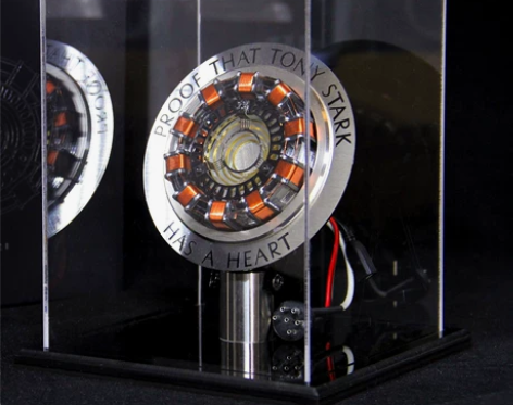 正品 钢铁侠反应堆一代拼装玩具胸灯手办模型...