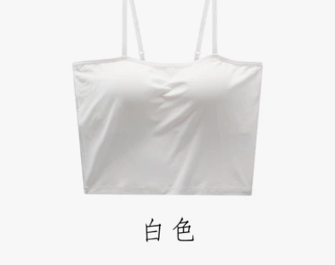 吊带背心女夏季薄内搭带胸垫内衣短款设计感小...