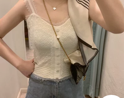 蕾丝吊带背心女内搭打底2020夏季新款外穿...
