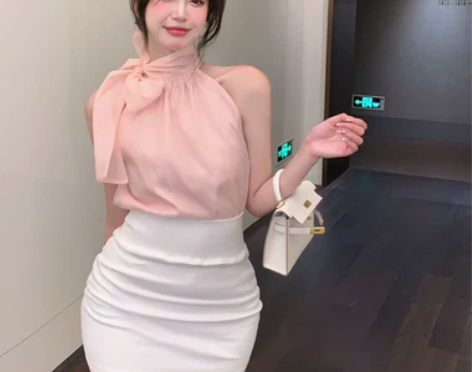 背心女夏季外穿短款辣妹吊带上衣法式内搭设计...
