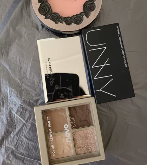 卡姿兰眉粉9元 程十安UNNY三色眉粉25...