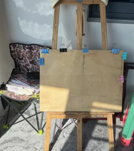 画架美术生专用素描4k画板和画架一套绘画油...