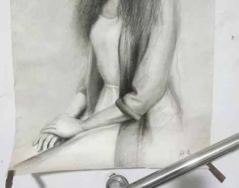 画家丹青款素描作品，是不是陈丹青作品自己看...