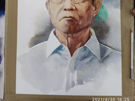 水彩画 素描定制，可画人像  风景  动漫...