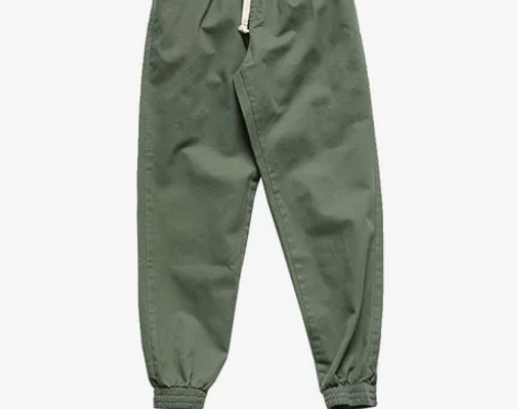 全新秋季休闲束脚裤男士简约日系潮流纯棉学生...