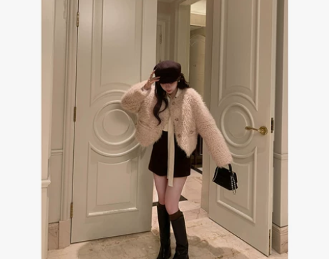 TMH STUDIO 奶油糖豆/复古羊毛高...