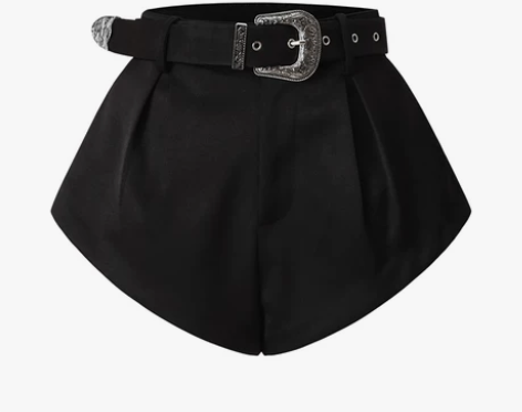 showroomplus 超短绑腰带a字短...