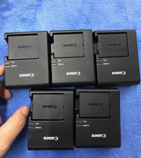 佳能原装正品E10电池+充电器 95新 1...