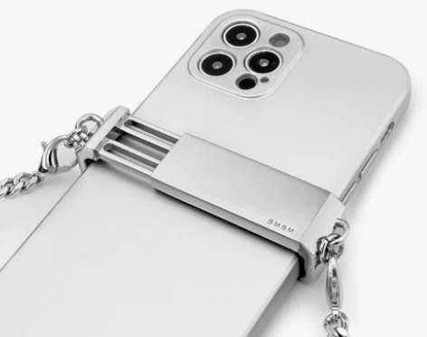 BMBM手机夹 斜挎链配件 金属链条手机壳...
