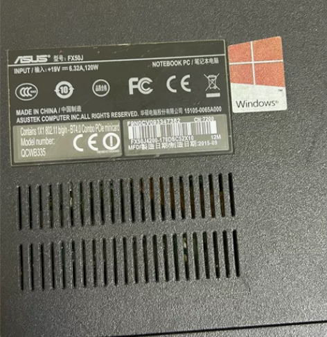 华硕飞行堡垒笔记本电脑FX50J	i5-4...