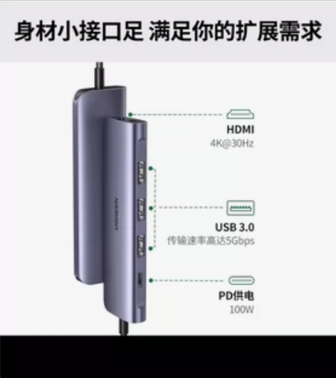 全新！！京东绿联Type-C扩展坞雷电3/...