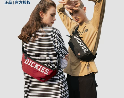 Dickies潮牌斜挎包男士腰包大学生潮流...