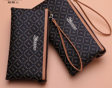 稻草人手包 女士 拉链零钱包 化妆包手机包...