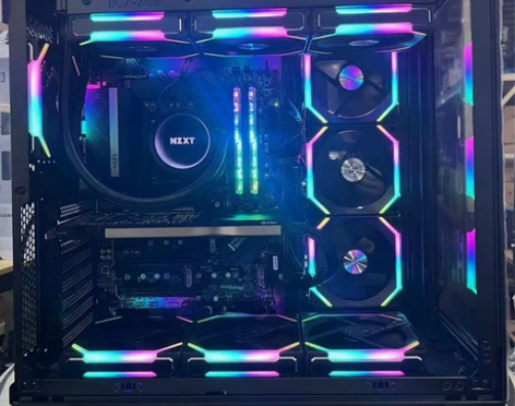 华硕台式电脑 台式电脑游戏胡子装机海景房R...