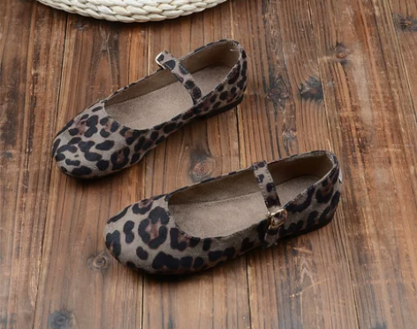 单鞋女2022春新款一字带玛丽珍平底绒面复...