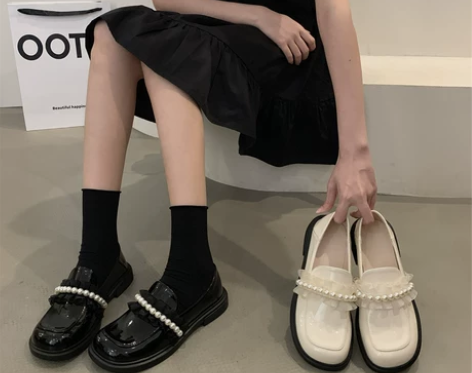 设计感小众厚底鞋法式复古单鞋玛丽珍鞋202...