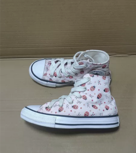 CONVERSE女童鞋30码高帮板鞋，内长...