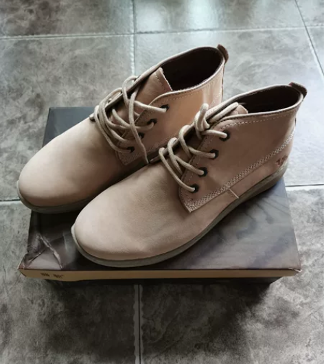 Camel/骆驼男鞋 休闲高帮男鞋 系带牛...