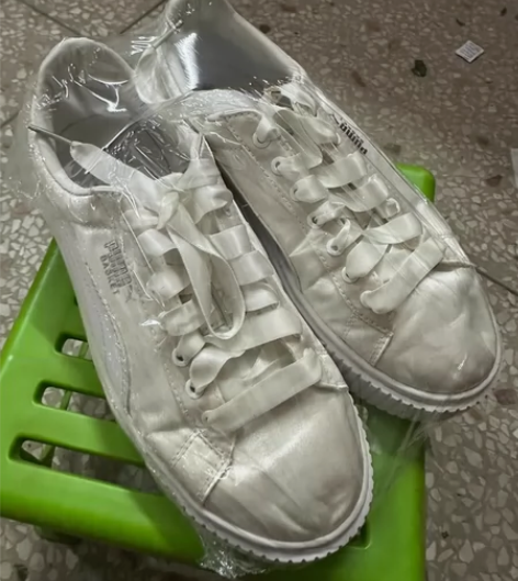 Puma小白鞋,35.5码。puma鞋子偏...
