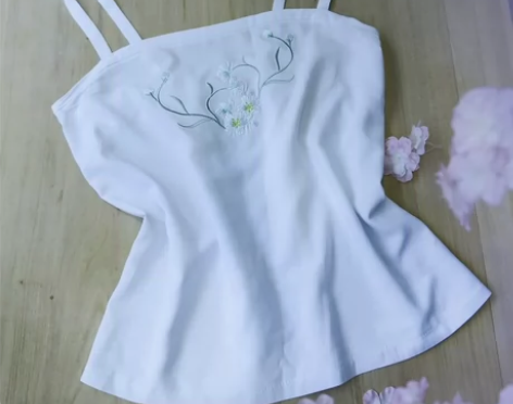 如梦霓裳如梦霓裳汉服女刺绣花吊带抹胸多色多...