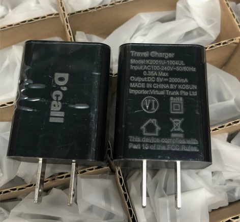 手机充电器5V-2A充电头10W，全新带膜...