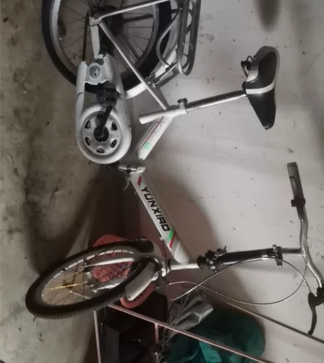 闲置折叠自行车，长时间没骑轮胎没气。其他的...