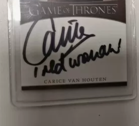 【已出】权游  权力的游戏 红袍女 亲签 ...