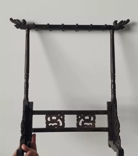 急出!可拆卸黑檀木毛笔架，宽25.5厘米，...
