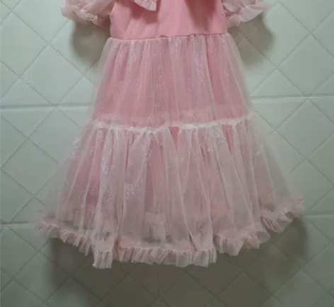 女童  120足码 蛋糕裙  在逃公主法式...