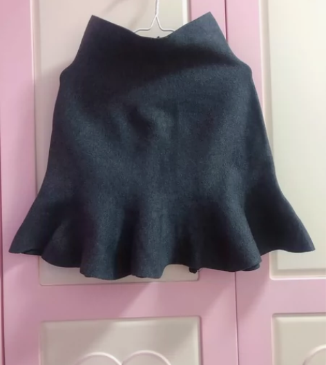 全新女童120～150鱼尾裙针织裙 实物拍...