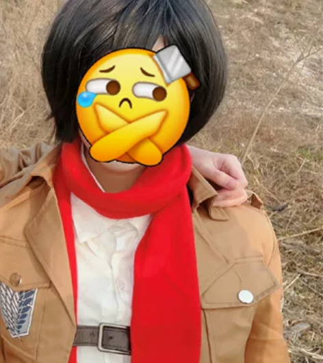 【帮友出】进击的巨人三笠cos 含假发+衣...