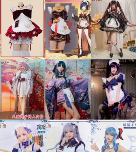 【原神女仆cos合集】低至45元悠窝窝uw...