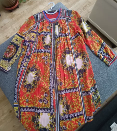 民族风重工纱裙，穿到130斤，裙长95，不...