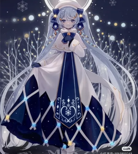 【xd出爽快半包邮】雪初音2021cos服...