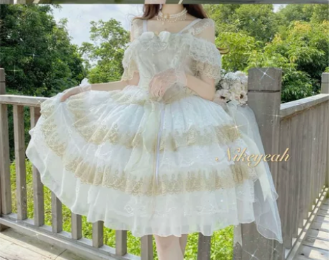 月光石原创设计 白月光Lolita 没拍小...