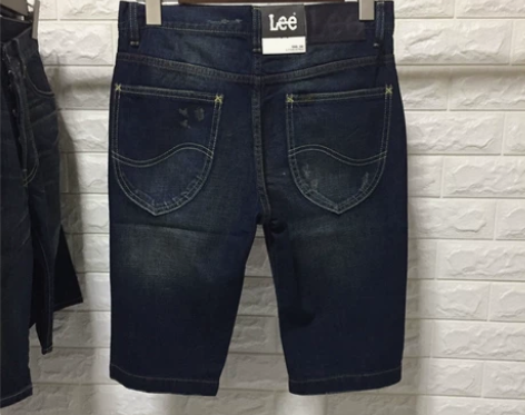 亏本清库存 全新lee男士亚麻牛仔短裤 【...